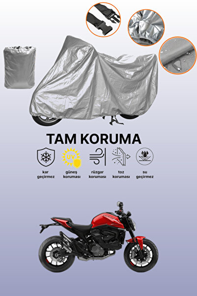 dokaca Grey Tail Bag and Lock Mismatched Ducati Monster 937 Compatible Motorc...
