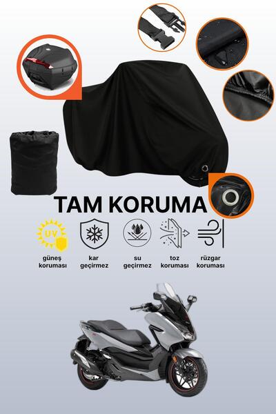 dokaca حقيبة خلفية سوداء وقماش متوافق مع دراجة نارية هوندا فورزا 750