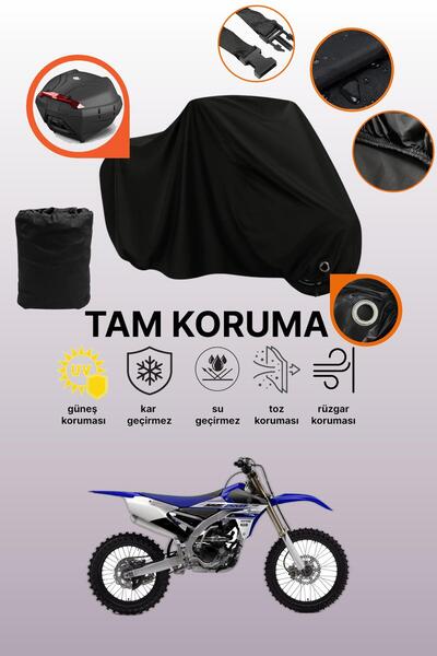 dokaca حقيبة خلفية سوداء وقماش متوافق مع دراجة نارية ياماها YZ 250 F