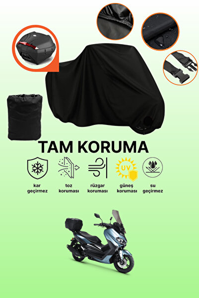 dokaca Rks Grace 202 Pro Compatible Motorcycle Tarpaulin Compatible with Blac...