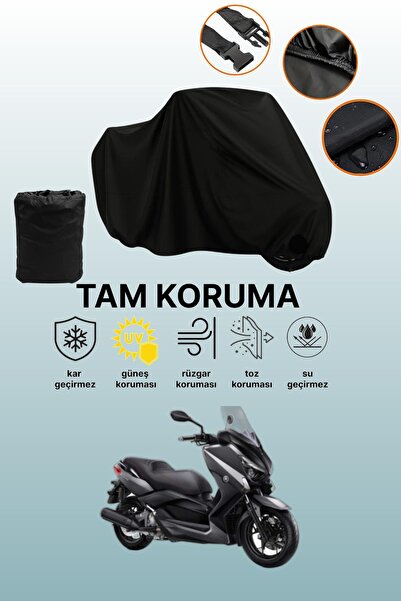 dokaca حقيبة خلفية سوداء وقفل غير متوافقة مع ياماها X-Max 250 ABS متوافقة مع ...