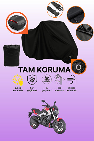dokaca Siyah Arka Çanta ve Kilit Uyumlu Bajaj Dominar 250 D Uyumlu Motosiklet...