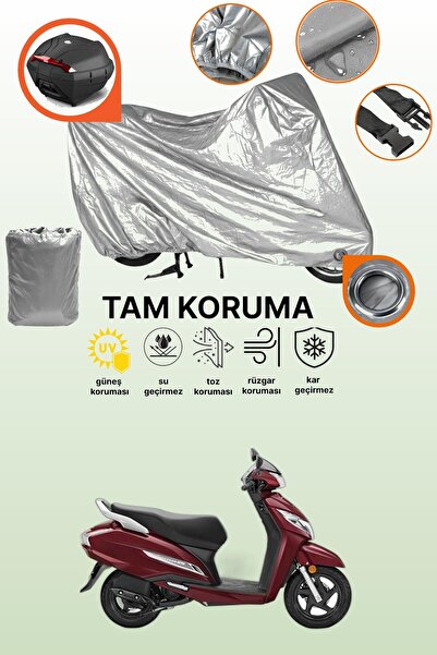 dokaca حقيبة خلفية رمادية اللون ومتوافقة مع قماش الدراجة النارية المتوافق مع ...