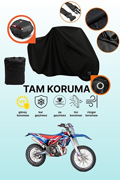 dokaca Black Rear Bag and Lock Compatible Beta Rr 2t Enduro 250 Compatible Mo...
