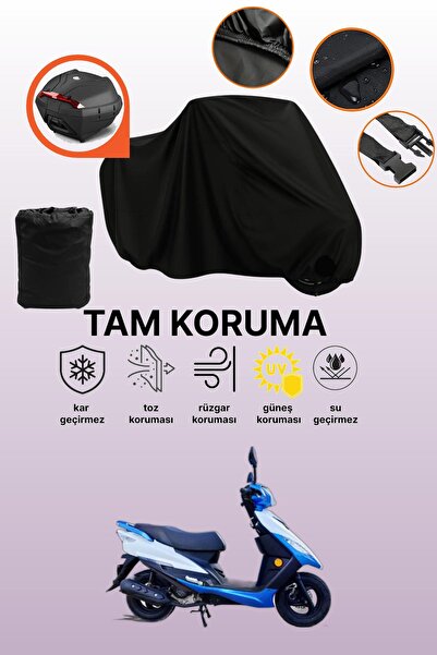 dokaca قماش دراجة نارية متوافق مع أباتشي ألفا 50 متوافق مع الحقيبة الخلفية ال...