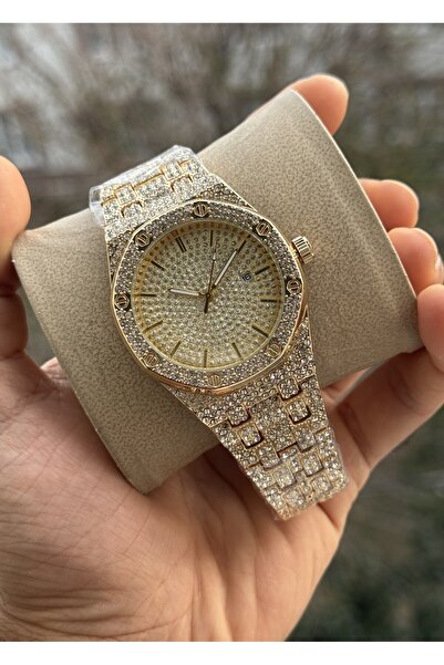 Tulpar New Season Zircon Stone Calendar Function Unisex Wristwatch