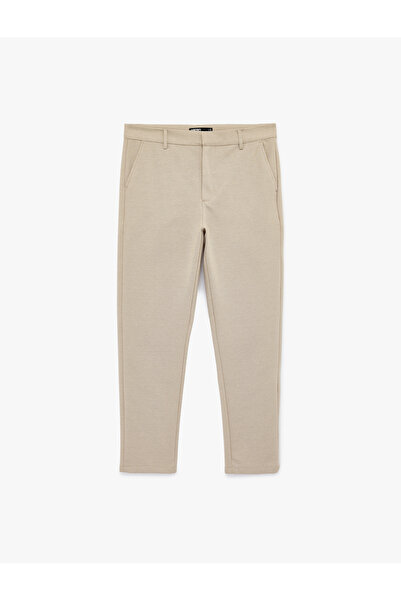 Koton Slim Fit Normal Fabric Trousers with Waist Pockets