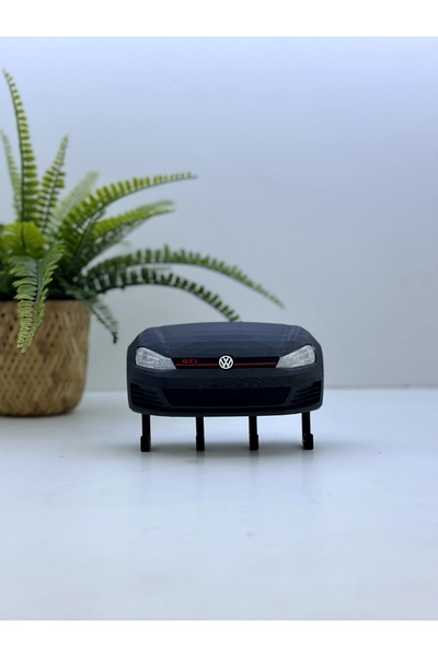 Butik Golf Mk7 Model Designed Anthracite Color 3D Printing Decorative Key Hanger