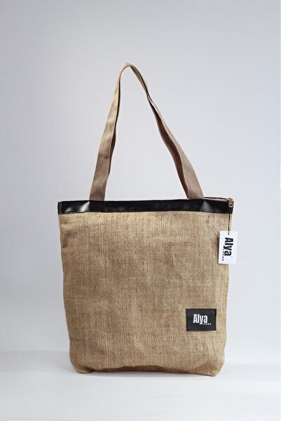 MYSTOBAG Straw Zipper Closure Hand and Shoulder Bag