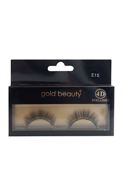 Gold Beauty Takma Kirpik 4D Yoğun Hacimli İpek Takma Kirpik E15
