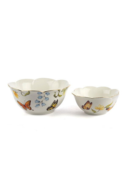 esdekor Mariposa 2-piece bowl set 13-16cm kitchen boutique porcelain
