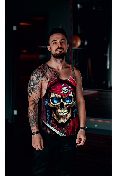 Freeyez FİTNESS BODY ANTREMAN ATLETİ TANK TOP KORSAN