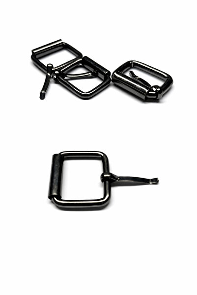 HB DİZAYN 3 cm Makaralı Toka Siyah Metal – Çanta ve Kemer Ayar Tokası 6 tane