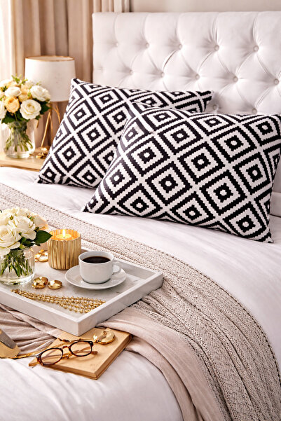 İsmail Gürel Husă de pernă, pachet de 2 |   Design cu fermoar |   Bumbac |   ...