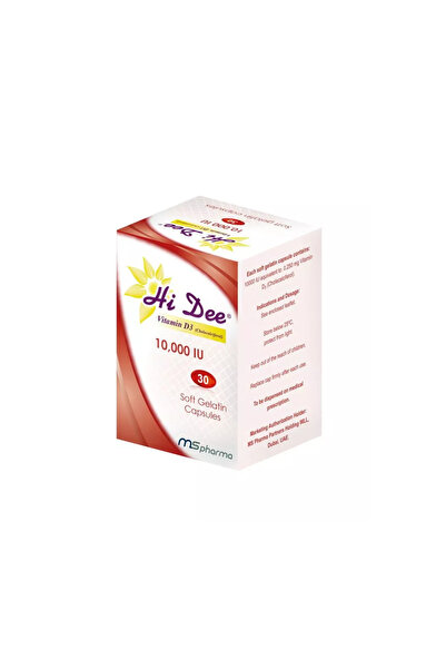 HI DEE Vit 10,000Iu Softgel D3, 30 Pieces
