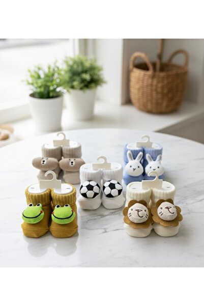 Little Lufi Baby 5.li aksesuarlı sevimli bebek çorabı