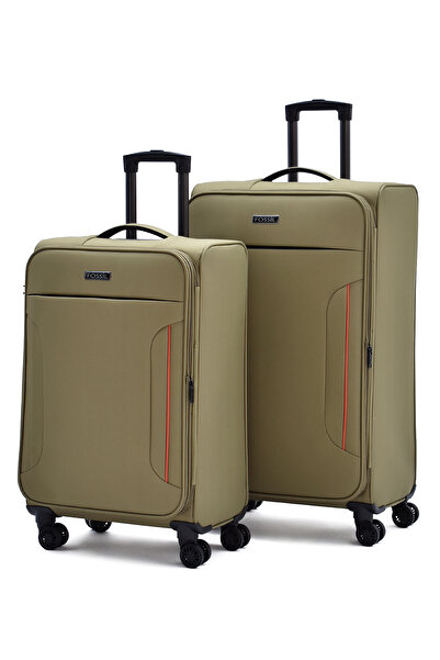 Fossil Ultra Light 2'li Valiz Seti Büyük ve Orta Boy – 360° 8 Tekerlekli, Haf...