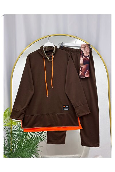 ÇALIŞKAN MODA Stand-Up Collar Piece-Embellished Combed Cotton Double Suit [Ex...