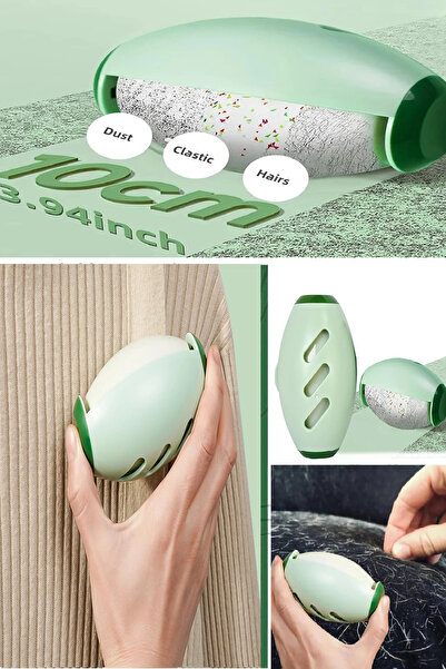 Berdina Home Aspirator de păr și praf lavabil cu gel pentru îmbrăcăminte, pul...