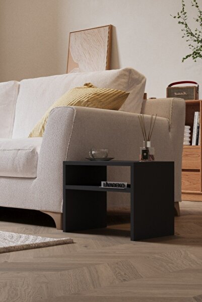 Livadeko Akıllı Smart Yan Sehpa – Antrasit Fonksiyonel Sehpa, Ev & Oturma Odası