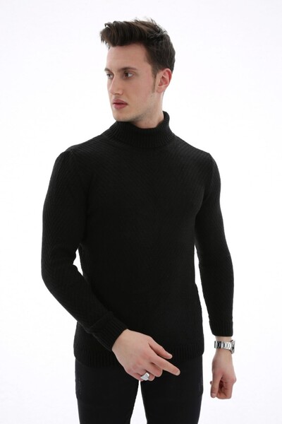 buğrahayalin Thick Winter Men's Casual Knit Sweater