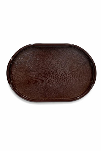 Urbanza Oval Wooden Serving Tray cm Brown Finish