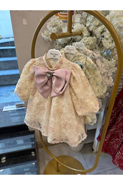 Miss Lorin Kids BEBE DANTELLİ ÇOCUK ELBİSE