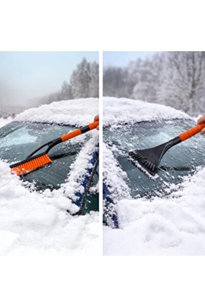 OEMN Ice Scraper with Brush & Handle 61 cm