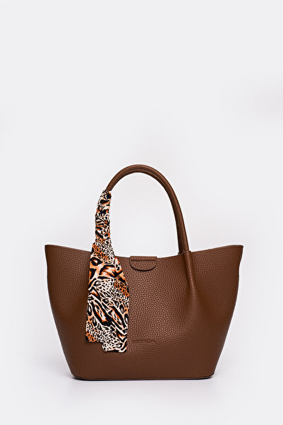 MORCA Women's Long Strap Handbag Brown