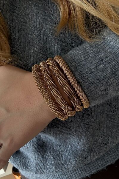 Trendy Butik سوار مرن مكون من 4 قطع