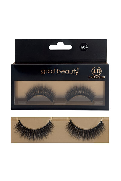 Gold Beauty Takma Kirpik 4D Yoğun Hacimli İpek Takma Kirpik E04