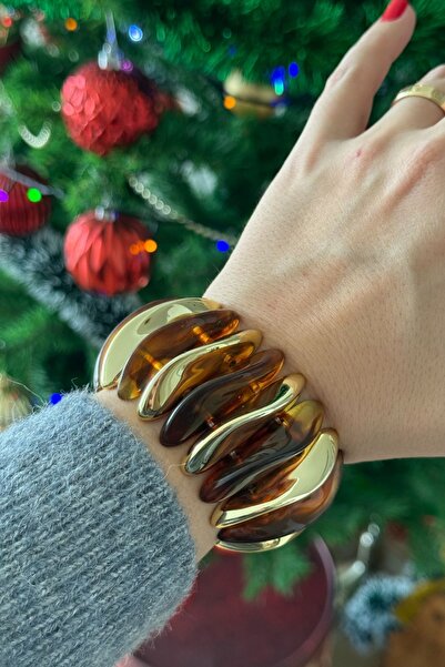 Trendy Butik سوار مرن مموج بني