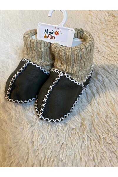 Alya&Alin Baby Organic Natural Lambskin Baby Booties