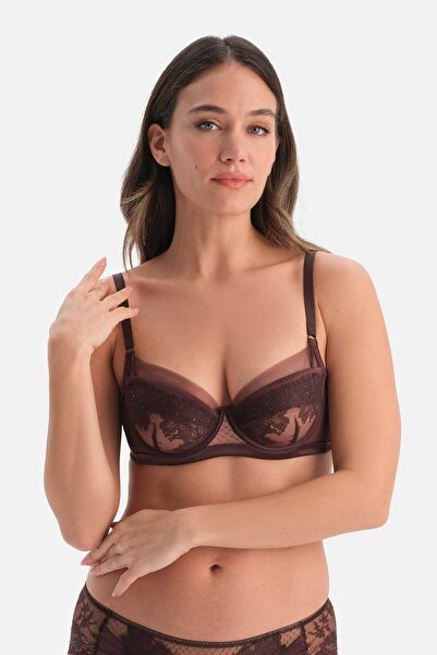 Dagi Sutien maro cu detaliu din dantela