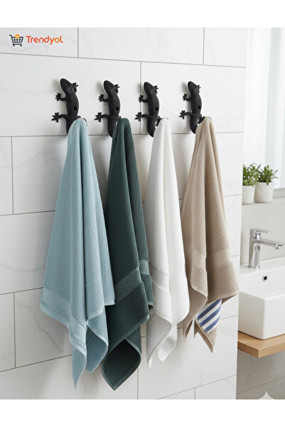 Kertenkele Havlu Askılığı - Modern Banyo ve Mutfak Duvar Askısı - 3D Tasarım Gekko