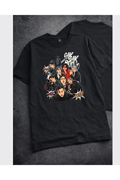 barsdepo Stray Kids Printed T-Shirt, Oversized Unisex Tee Shirt Kids / Adult