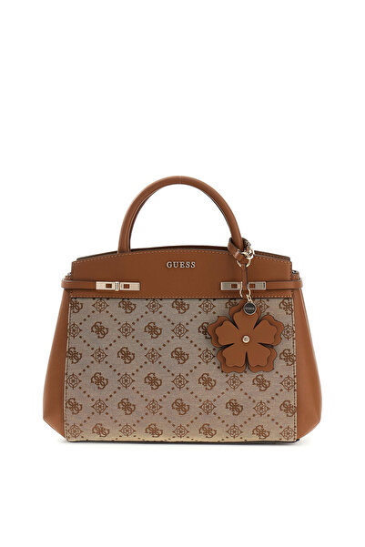 Guess Melinda Latte Logo Tri Comp Handbag HWJP99-2060-LTL