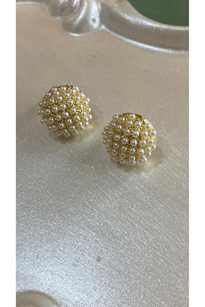 SELUVİA Minimal İnci Topçuk Küpe – Günlük ve Özel Günler İçin Paslanmaz Çelik