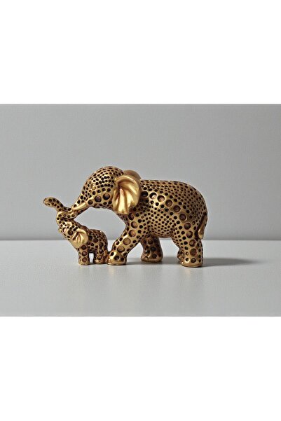 ELSELİFE Feng Shui İskandinav Anne Yavru Fil Biblo Heykel 11 cm Ev Ofis Masaü...