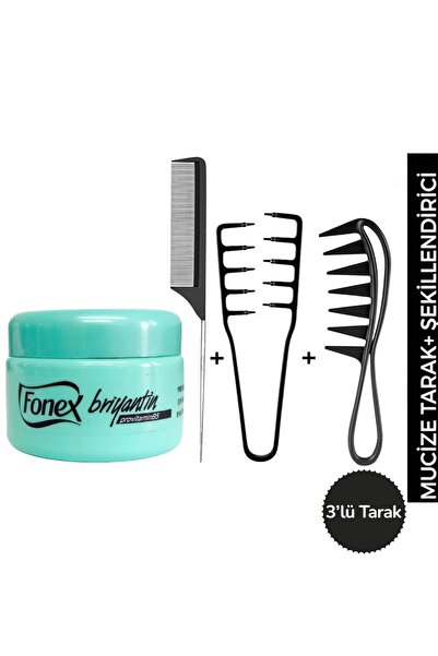 Fonex Briyantin 150 ml + Geniş Aralıklı Wax Tarağı + Mucize Tarak