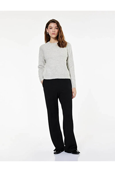 Koton Women's Canvas Trousers 6Wak40057Ek Black