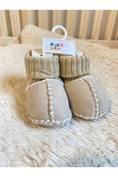 Alya&Alin Baby Organic Natural Lambskin Baby Booties