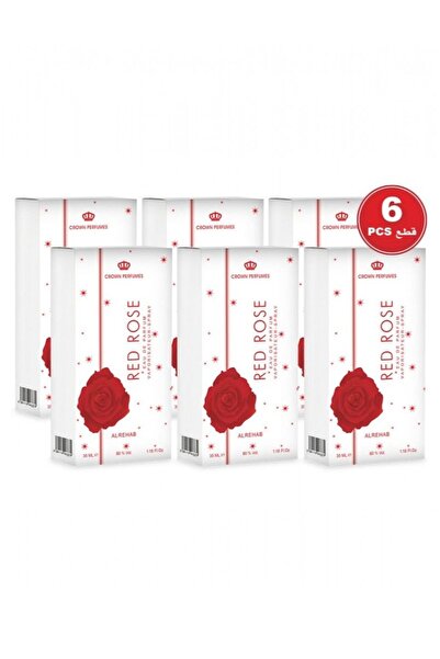 ALREHAB Al-Rehab Red Rose 35 ml - 6 Pieces