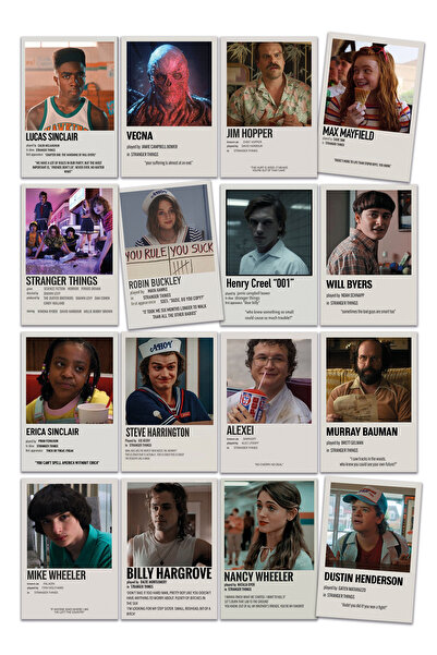 Pankart Evi Stranger Things - Set de 16 mini carduri foto FOTOCART