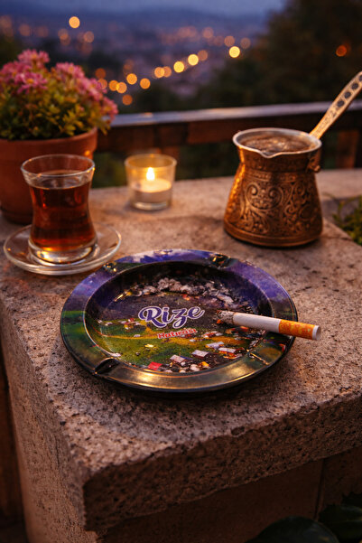 seymenbıçakçılık Souvenir of Rize Decorative Ashtray |   Black Sea Themed Gif...