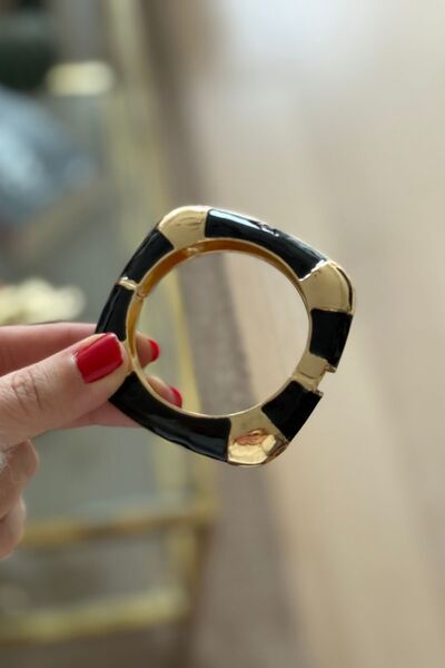 Trendy Butik Black Square Model Handcuffs