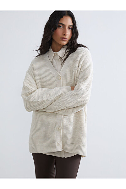 LC Waikiki Sparkling Choices V Planting Women's Knitwear Cardigan from Shinin...