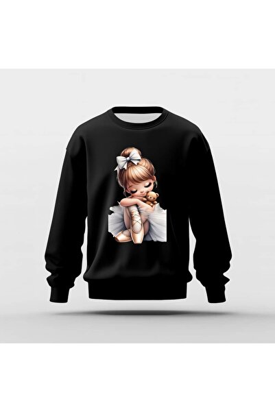 Ada Kostüm Tasarım سترة رياضية بتصميم راقصة الباليه الحلوة مطبوع