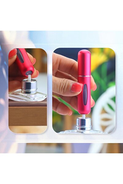 OEM Set of 3 5ml Refillable Portable Perfume Spray Bottles, Mini Travel Atomi...