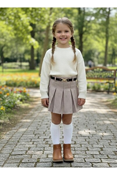 Kids Ekose kare kalp toka kloi etek